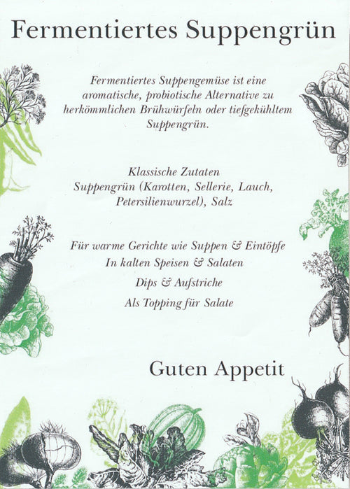 Fermentiertes Suppengrün – Natur pur